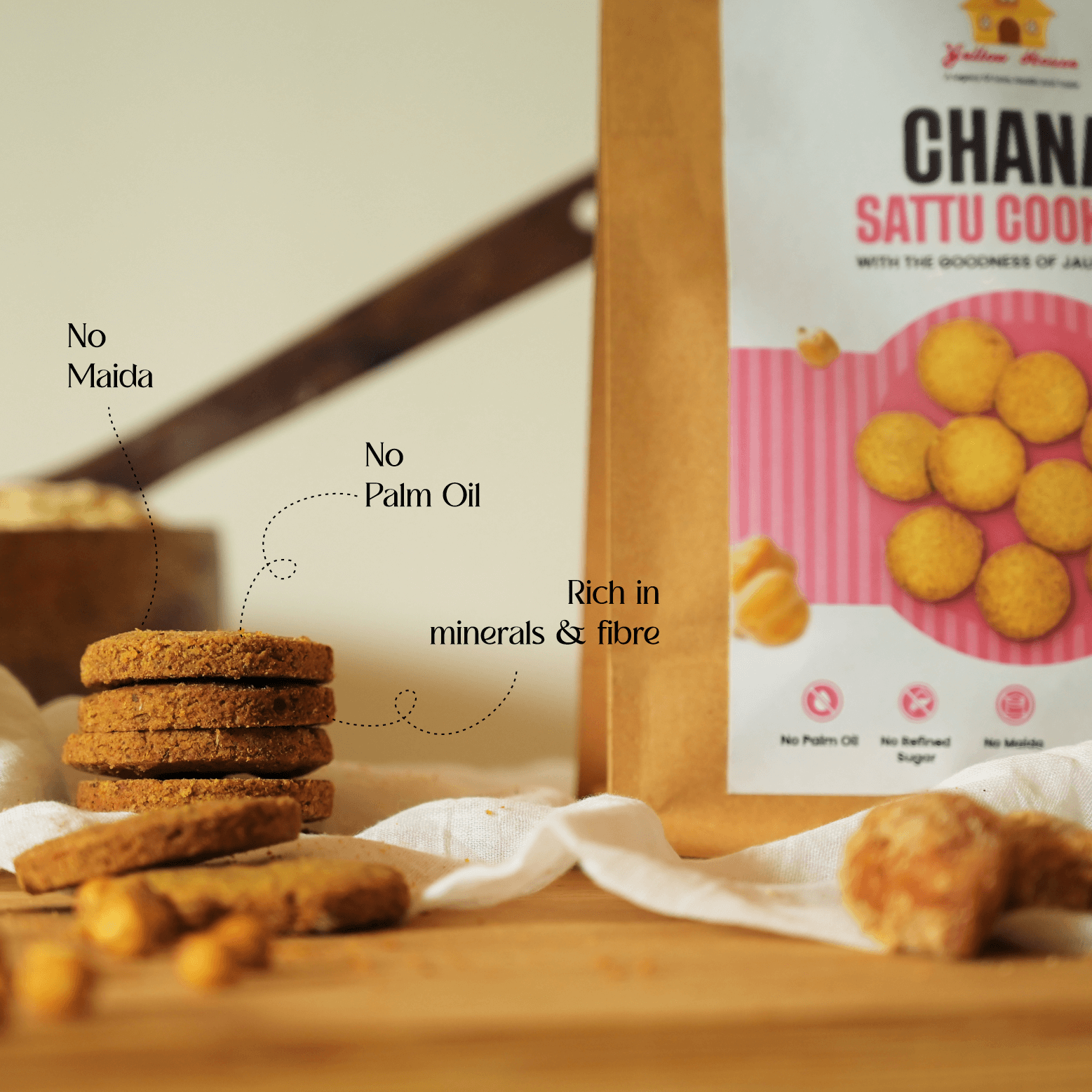 Chana Sattu Cookies