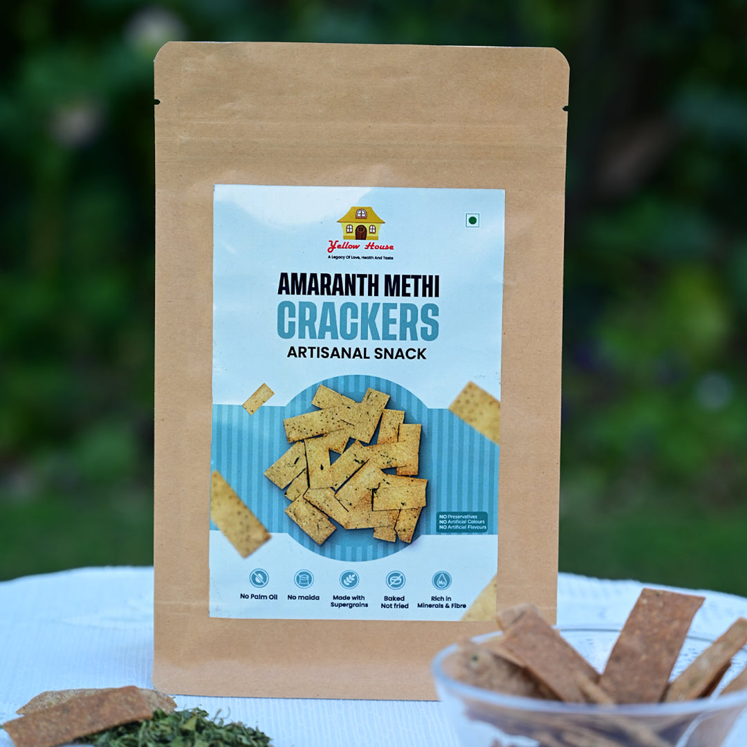Amaranth Methi Crackers