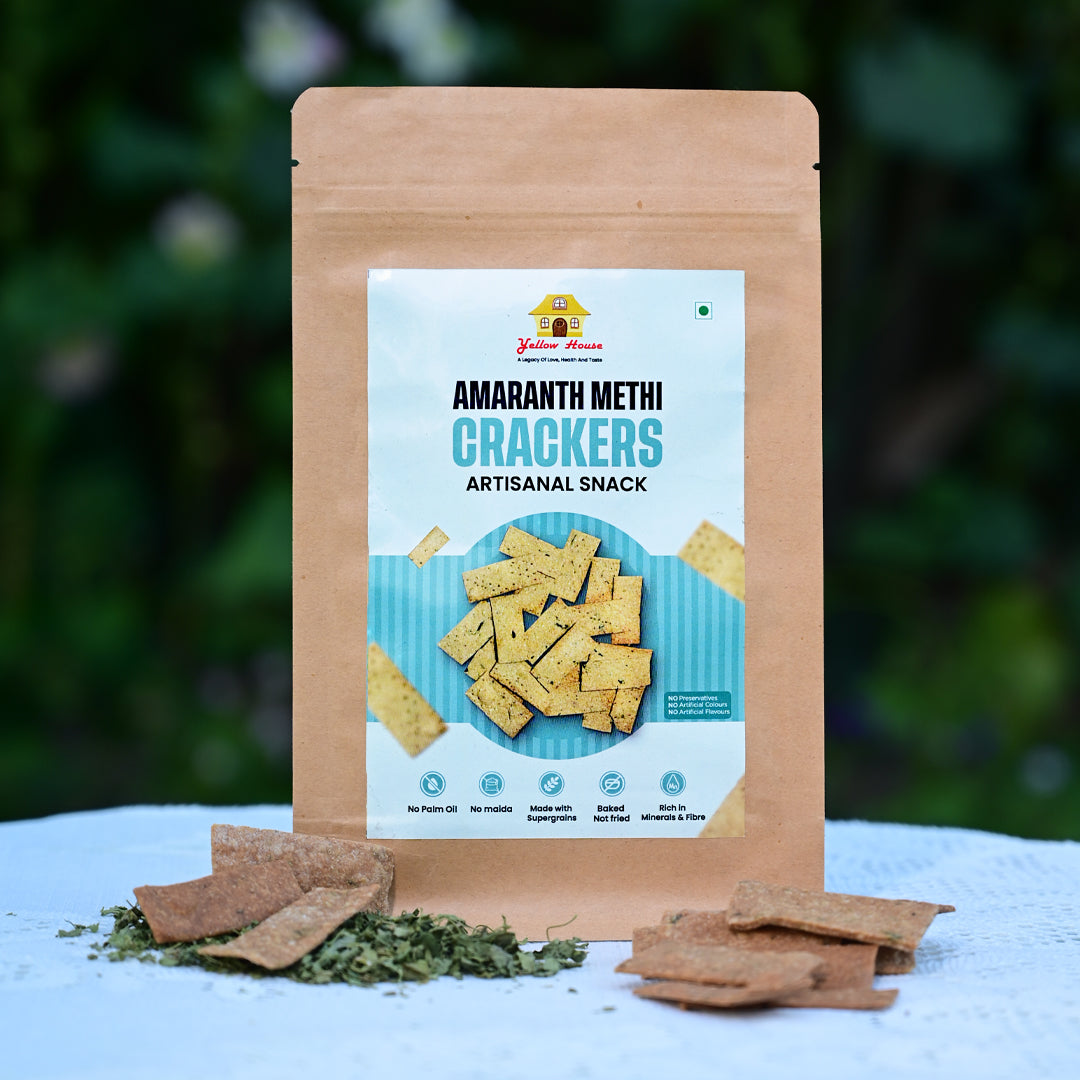 Amaranth Methi Crackers